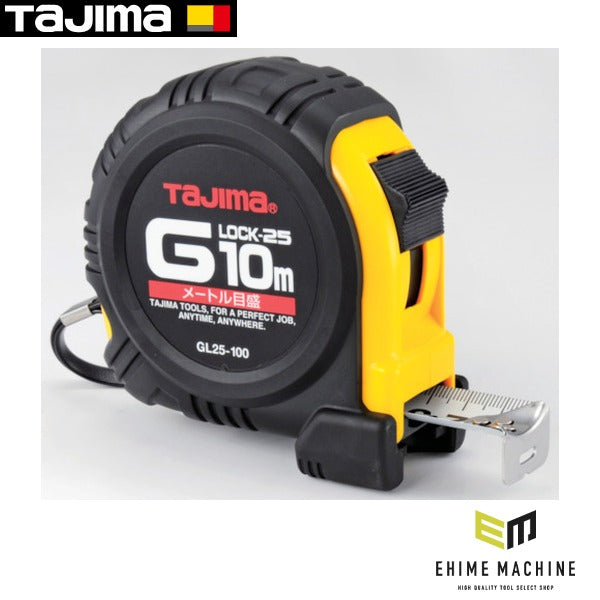 タジマ Gロック-25 10m メートル目盛 (GL25-100BL)(4975364025234) TAJIMA TJMデザイン
