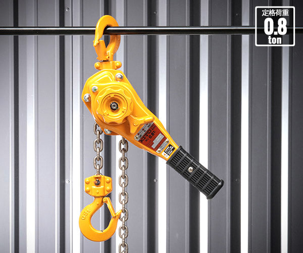 キトー キトーレバーブロックL5形 定格荷重0.8t 標準揚程1.5m LB008