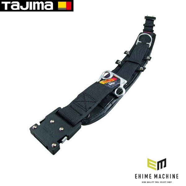 タジマ ワークポジショニング用胴当てベルトカーブ アルミワンタッチバックル黒 Sサイズ (WCXD1-WBCS)(4975364264992) TAJIMA TJMデザイン
