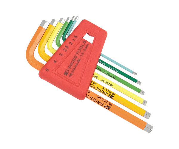 日本正規品 PBスイスツールズ ホルダー付レインボー六角レンチセット 6