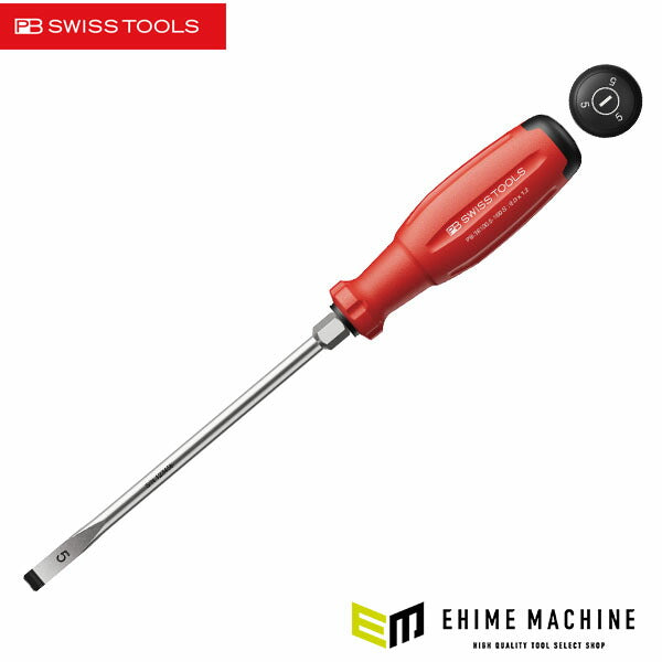 日本正規品 PBスイスツールズ スイスグリップEVO マイナスドライバー 根元六角 8mm/ロング160mm (38100.5-160S)(7610733295531) 新世代 スイスグリップEVO
