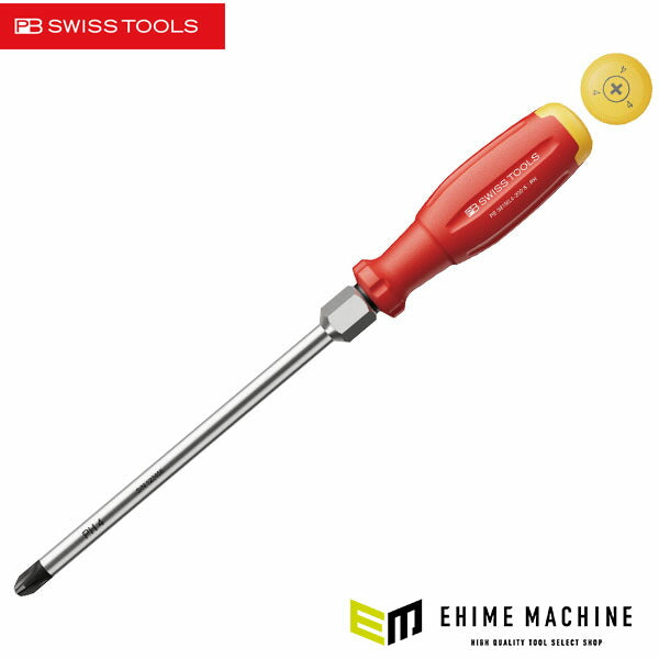日本正規品 PBスイスツールズ スイスグリップEVO プラスドライバー 根元六角 #4/200mm (38190.4-200S)(7610733295739) 新世代 スイスグリップEVO