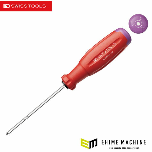 日本正規品 PBスイスツールズ スイスグリップEVO ボールポイントドライバー 3mm 100mm (38206.3-100)(7610733296088) 新世代 スイスグリップEVO