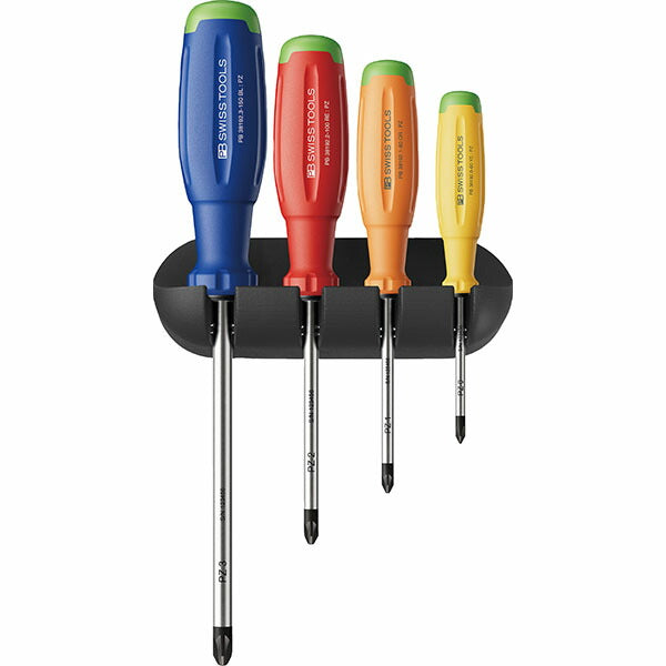 日本正規品 PBスイスツールズ レインボーEVO PZドライバーセット（BOX）(38243.HRBCBB)(7610733296927) 新世代 スイスグリップEVO