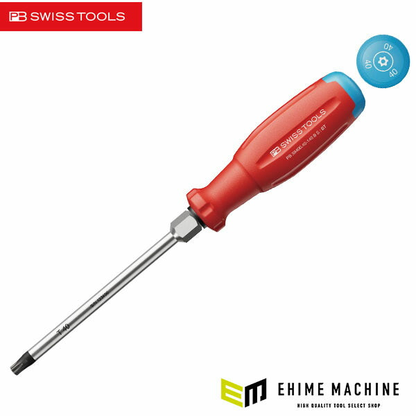 日本正規品 PBスイスツールズ いじり止めトルクスドライバー T40 根元六角 140mm (38400.40-140BS)(7610733296392) 新世代 スイスグリップEVO