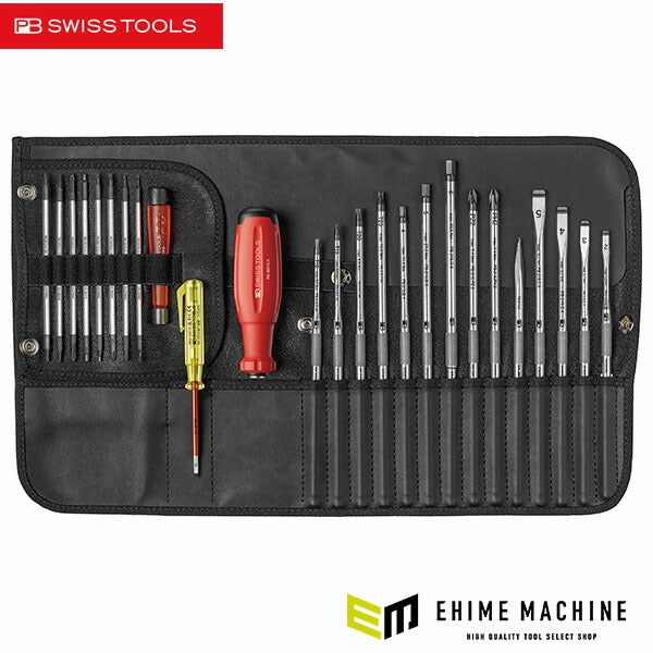 日本正規品 PBスイスツールズ オールラウンダー差替式ドライバーセット 31本組 ロールアップケース付 (38515.LED)(7610733297139) 新世代 スイスグリップEVO