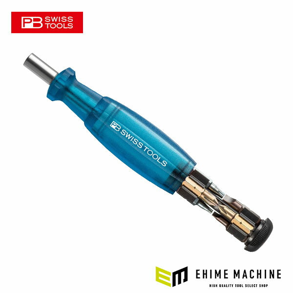 日本正規品 PBスイスツールズ インサイダー(ビット収納ドライバー)ブルー (6464.BLUE)(7610733282029)