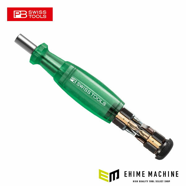 日本正規品 PBスイスツールズ インサイダー(ビット収納ドライバー)グリーン (6464.GREEN)(7610733282043)