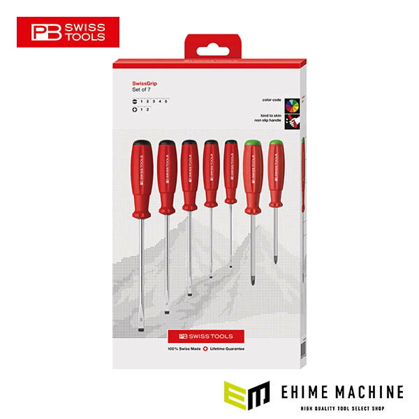 日本正規品 PBスイスツールズ スイスグリップ･ドライバーセット(BOX) (8250.PCBB)(7610733279968)
