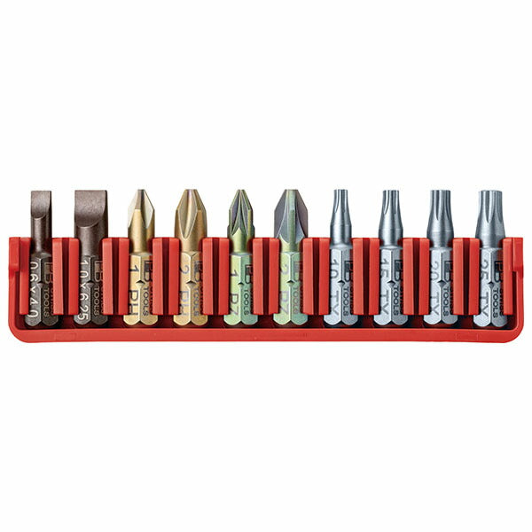 日本正規品 PBスイスツールズ ドライバービット10本組セット ビットホルダー (C6.702CN)(7610733293599)