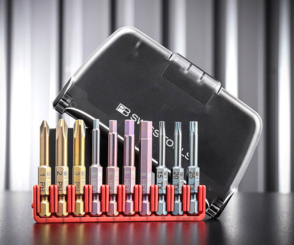 【ワケあり特価品】 (状態A) 日本正規品 PBスイスツールズ 段付ビットセット 10本組 ホルダー付 (ケース入り) (E6.985) (7610733207299)