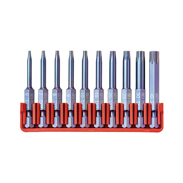 日本正規品 PBスイスツールズ 段付キビット10本組セット ビットホルダー付 (E6.716CN)(7610733293827)
