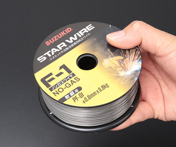 SUZUKID  PF-01 ノンガスワイヤ 軟鋼0.8φ×0.8kg スター電器