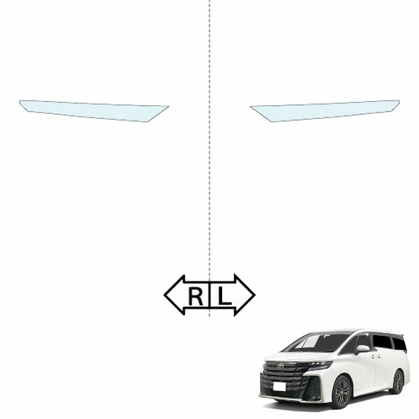 カット済みヘッドライトプロテクションフィルム  トヨタ ヴェルファイア ハイブリッド (R5.6-) (AAHH40W型/AAHH45W型) (PH0110L2305A0SA)