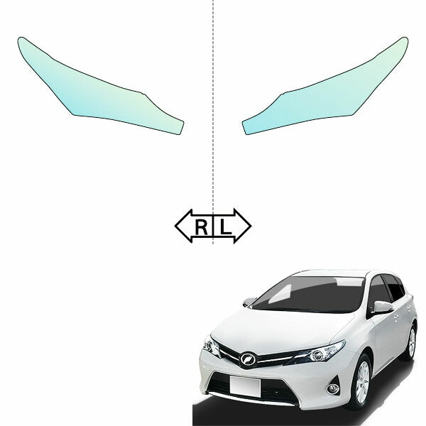 カット済みヘッドライトプロテクションフィルム  トヨタ オーリス (H24.8-H27.3) (NZE181H型/NZE184H型/ZRE186H型) (PH0114H1205A0SA)