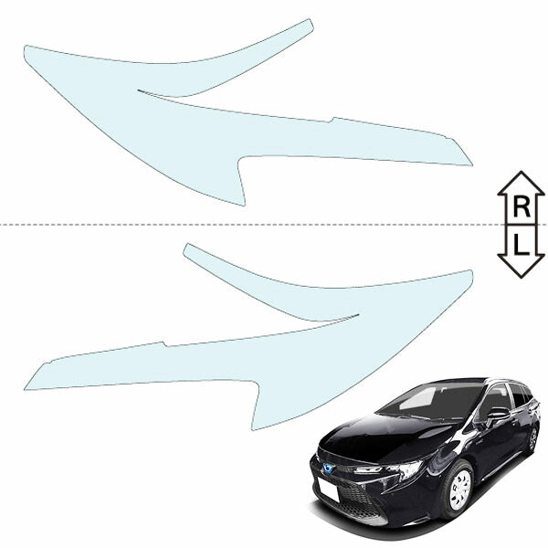 カット済みヘッドライトプロテクションフィルム  トヨタ カローラ ツーリング ハイブリッド (R1.9-R4.9) (ZWE211W型/ZWE214W型) (G-X/S) (PH0118M1905A0SA)