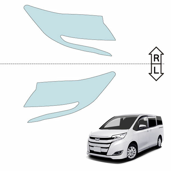 カット済みヘッドライトプロテクションフィルム  トヨタ ノア (H29.7-R3.12) (ZRR80G/ZRR85G型) (X/G/Si) (PH0126J1705A0SA)