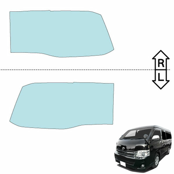 カット済みヘッドライトプロテクションフィルム  トヨタ ハイエース 4ドア ワイドボディ (H22.7-H25.11) (200系3型(TRH214W型/TRH219W型)) (PH0128Y1005A0SA)
