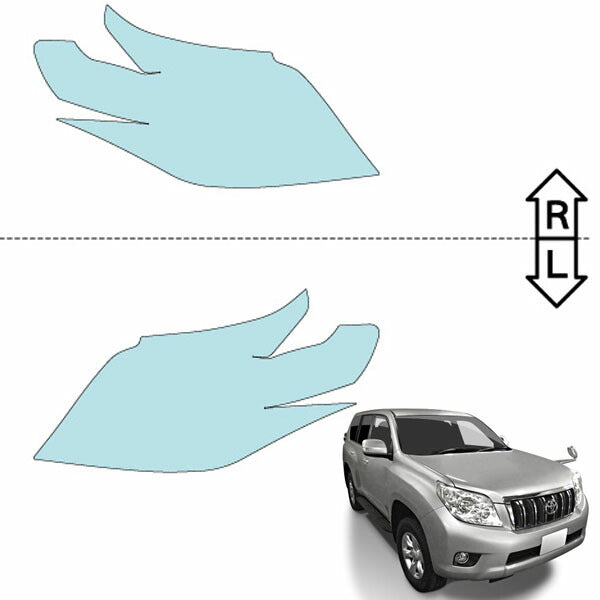カット済みヘッドライトプロテクションフィルム  トヨタ ランドクルーザー プラド (H21.9-H25.8) (GRJ151W型/TRJ150W型/GRJ150W型) (PH0147K0905A0SA)