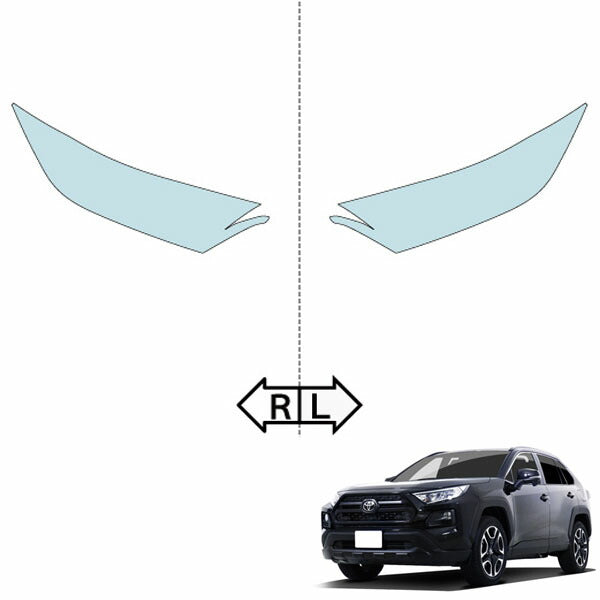カット済みヘッドライトプロテクションフィルム  トヨタ RAV4 (H31.4-) (MXAA52型/MXAA54型) (X/G/G Z Package/Adventure) (PH0148K1905A0SA)