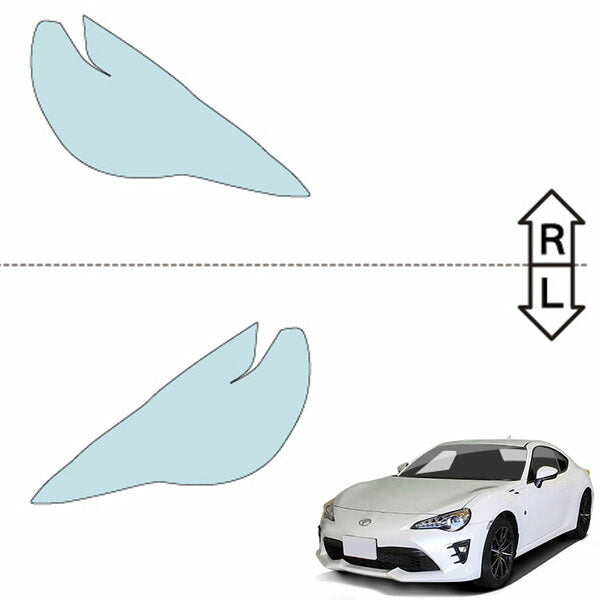 カット済みヘッドライトプロテクションフィルム  トヨタ 86(GR86) (H28.8-R3.10) (ZN6型) (G/GT/GT Limited) (PH0156C1605A0SA)
