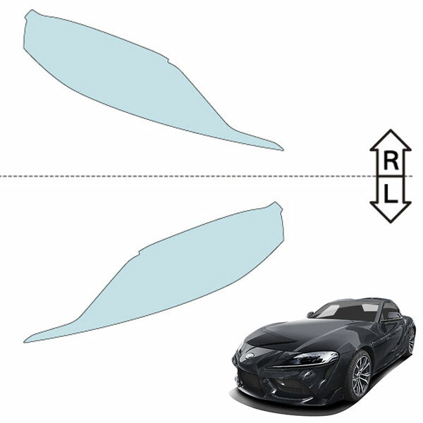 カット済みヘッドライトプロテクションフィルム  トヨタ スープラ (R1.5-) (DB82型/DB22型/DB42型) (SZ/SZ-R/RZ) (PH0168C1905A0SA)