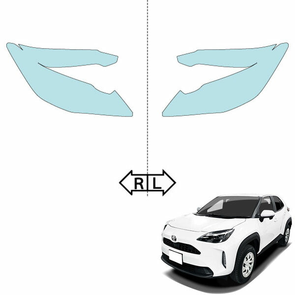 カット済みヘッドライトプロテクションフィルム  トヨタ ヤリス クロス (R2.8-R5.12) (MXPB10型/MXPB15型) (X Bパッケージ/X/G/Z) (PH0169K2005C0SA)
