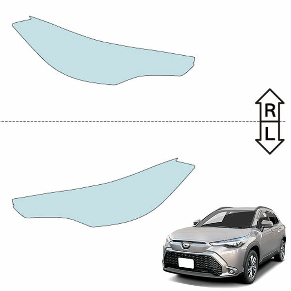 カット済みヘッドライトプロテクションフィルム  トヨタ カローラ クロス (R5.10-R7.4) (MXGA10型) (G/S/Z) (PH0170K2305A0SA)