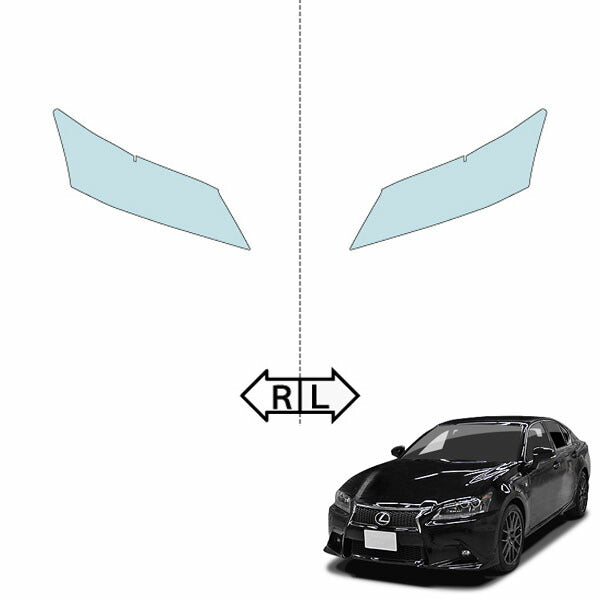カット済みヘッドライトプロテクションフィルム  レクサス GS (H24.1-H27.10) (GRL10型/GRL11型/GRL15型/AWl10型/GWL10型) (PH0201B1205A0SA)