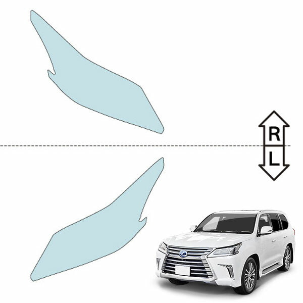 カット済みヘッドライトプロテクションフィルム  レクサス LX (H27.9-R3.12) (URJ201W型) (BASE) (PH0205K1505A0SA)