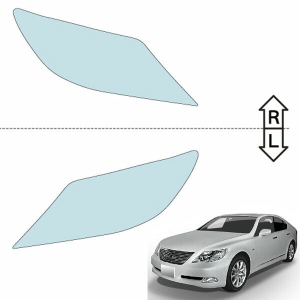 カット済みヘッドライトプロテクションフィルム  レクサス LS (H18.9-H21.10) (USF40型/USF45型/UVF45型) (PH0206B0605A0SA)
