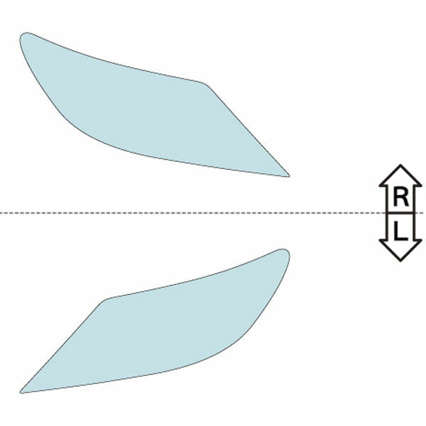カット済みヘッドライトプロテクションフィルム  レクサス LS (H21.11-H24.9) (USF40型/USF45型/UVF45型) (PH0206B0905A0SA)