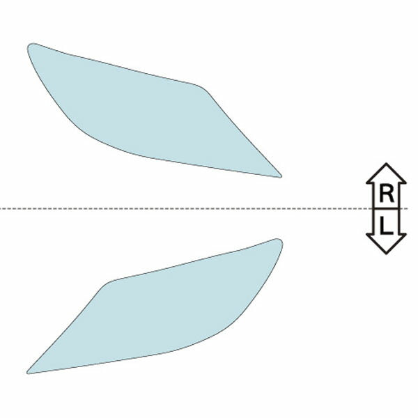 カット済みヘッドライトプロテクションフィルム  レクサス LS (H21.11-H24.9) (USF40型/USF45型/UVF45型) (LS600h/LS600 I Package) (PH0206B0905D0SA)