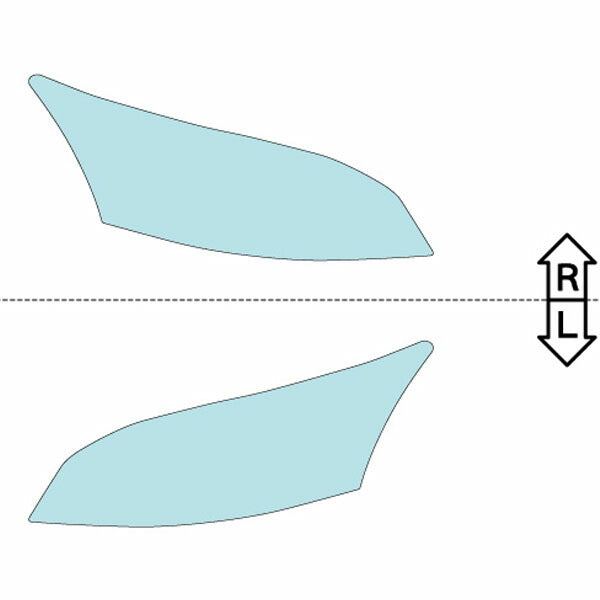 カット済みヘッドライトプロテクションフィルム  レクサス LS (H24.10-H29.9) (USF40型/USF45型/UVF45型) (PH0206B1205A0SA)
