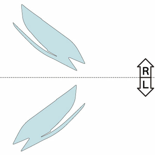 カット済みヘッドライトプロテクションフィルム  レクサス LS (H29.10-R2.10) (VXFA50型/VXFA55型/GVF50型/GVF55型) (PH0206B1705A0SA)