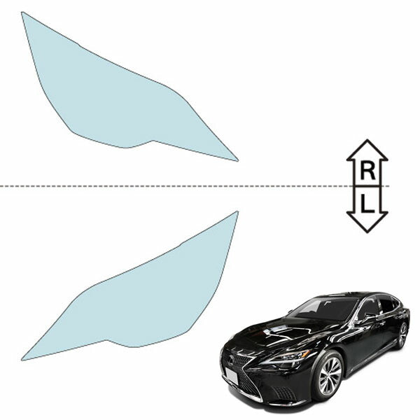 カット済みヘッドライトプロテクションフィルム  レクサス LS (R2.11-R5.9) (VXFA50型/VXFA55型/GVF50型/GVF55型) (PH0206B2005A0SA)