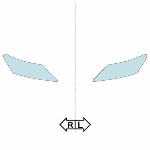 カット済みヘッドライトプロテクションフィルム  レクサス HS (H21.7-H24.12) (ANF10型) (PH0207B0905A0SA)