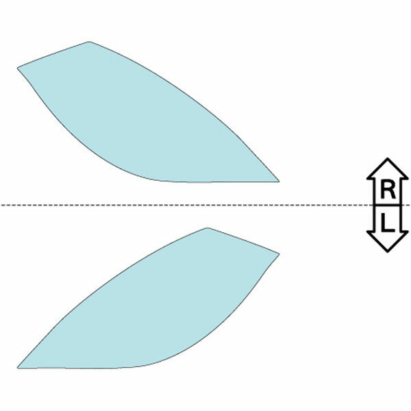 カット済みヘッドライトプロテクションフィルム  日産 ウイングロード (H13.10-H17.10) (WFY11型/WHNY11型/WRY11型) (PH0301F0105A0SA)