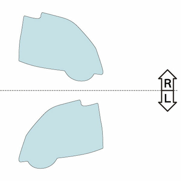カット済みヘッドライトプロテクションフィルム  日産 エクストレイル(クリーンディーゼル) (H25.12-H26.12) (DNT31型) (PH0302K1305A0SA)