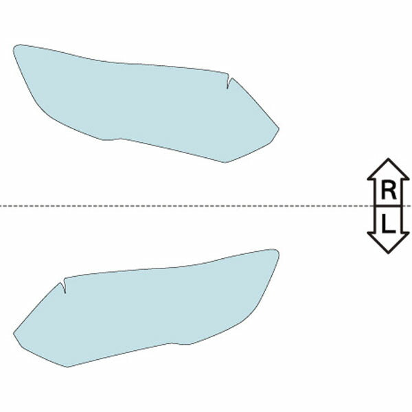 カット済みヘッドライトプロテクションフィルム  日産 エクストレイル ハイブリッド(e-POWER) (R2.1-R4.11(T32型)) (HT32型/HNT32型) (PH0302L2005A0SA)