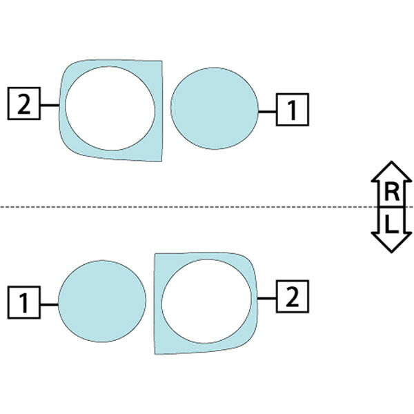 カット済みヘッドライトプロテクションフィルム  日産 キューブ (H17.5-H18.12) (BZ11型/BNZ11型) (14S/ 15M/ 14RS/15RX) (PH0307H0505A0SA)