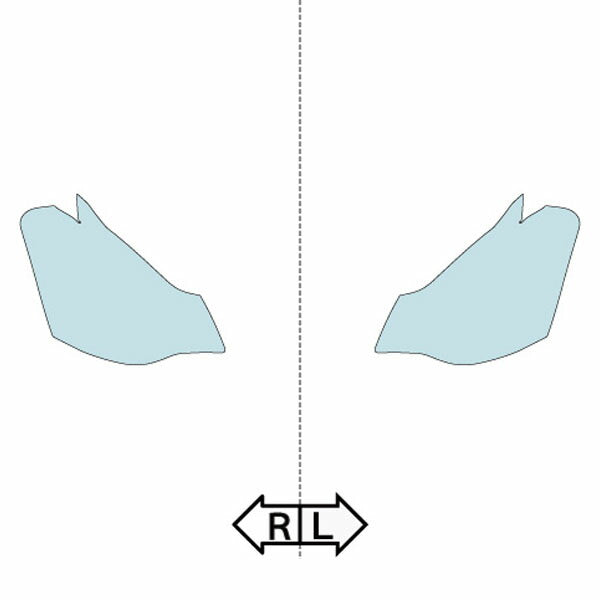 カット済みヘッドライトプロテクションフィルム  日産 シルフィ(ブルーバード シルフィ) (H17.12-H24.12) (G11型/NG11型/KG11型) (PH0310B0505A0SA)