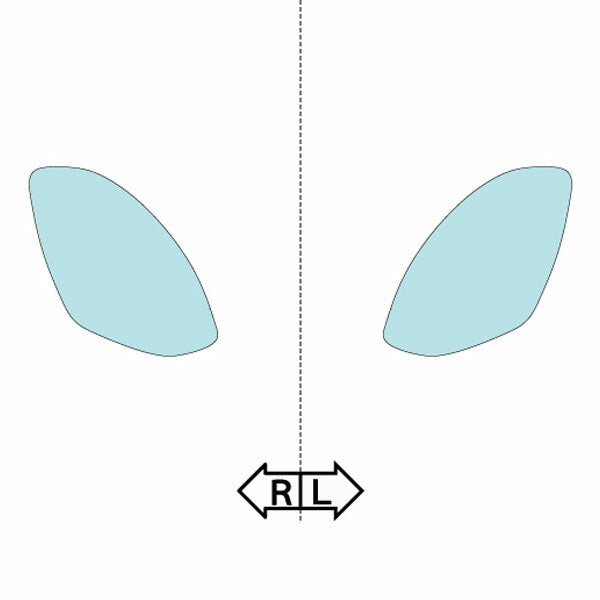 カット済みヘッドライトプロテクションフィルム  日産 スカイライン セダン (H13.6-H18.10) (V35型/NV35型/ PV35型) (PH0311B0105A0SA)