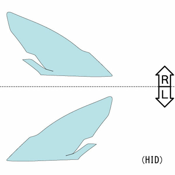 カット済みヘッドライトプロテクションフィルム  日産 スカイライン セダン (H22.1-H26.12) (V36型/NV36型/KV36型) (PH0311B1005B0SA)