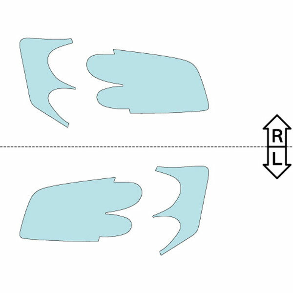 カット済みヘッドライトプロテクションフィルム  日産 ステージア (H16.8-H18.6) (PNM35型/M35型/NM35型) (250RX/350RX/AR-X) (PH0311F0105A0SA)