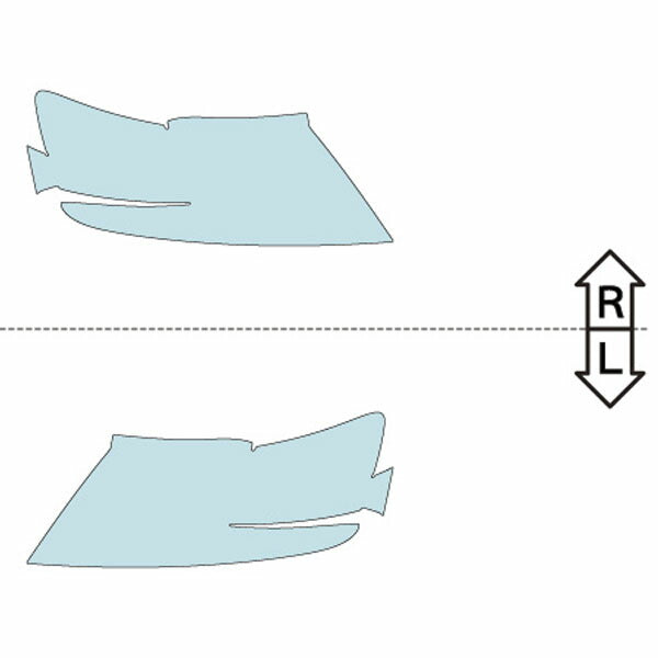 カット済みヘッドライトプロテクションフィルム  日産 セレナ (H17.5-H19.11) (C25型前期) (20S/20G/20RS/20RX/ライダー/ハイウェイスター) (PH0314J0505A0SA)