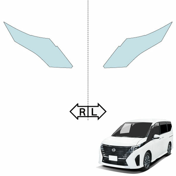 カット済みヘッドライトプロテクションフィルム  日産 セレナ e-POWER (R5.4-) (GC28型/GFC28型) (X/XV/ハイウェイスターV/LUXION) (PH0314M2305A0SA)