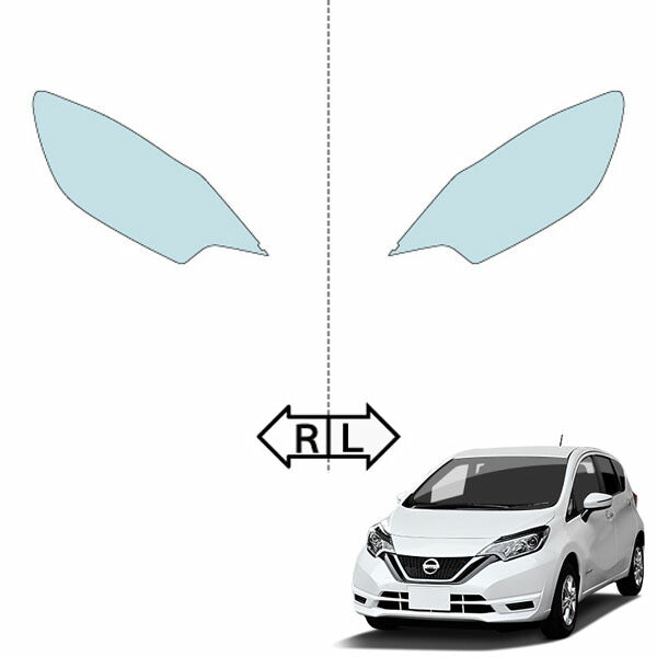 カット済みヘッドライトプロテクションフィルム  日産 ノート e-POWER (H29.9-R2.11) (HE12型/SNE12型) (S/X/MEDALIST) (PH0319M1705A0SA)