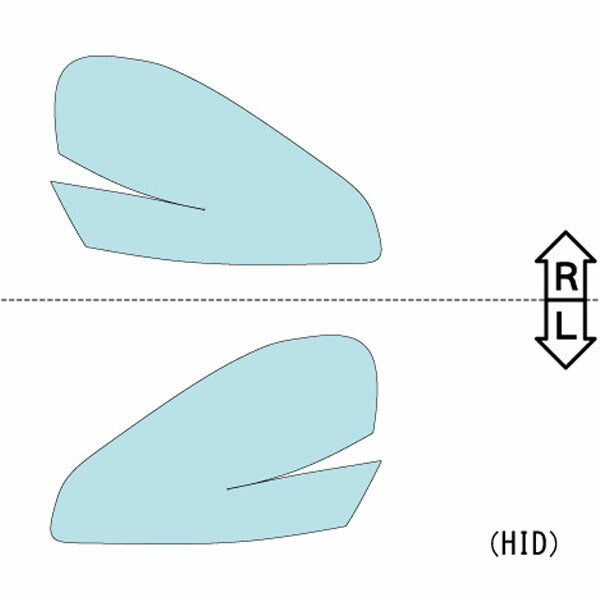 カット済みヘッドライトプロテクションフィルム  日産 シーマ (H13.1-H15.7) (HF50型/GF50型/GNF50型) (PH0320B0105B0SA)