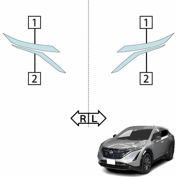 カット済みヘッドライトプロテクションフィルム  日産 アリア (R4.1-) (FE0型/SNFE0型) (B6/B6/B9【limited】/B6/B9【e-4ORCE limited】) (PH0324N2205A0SA)